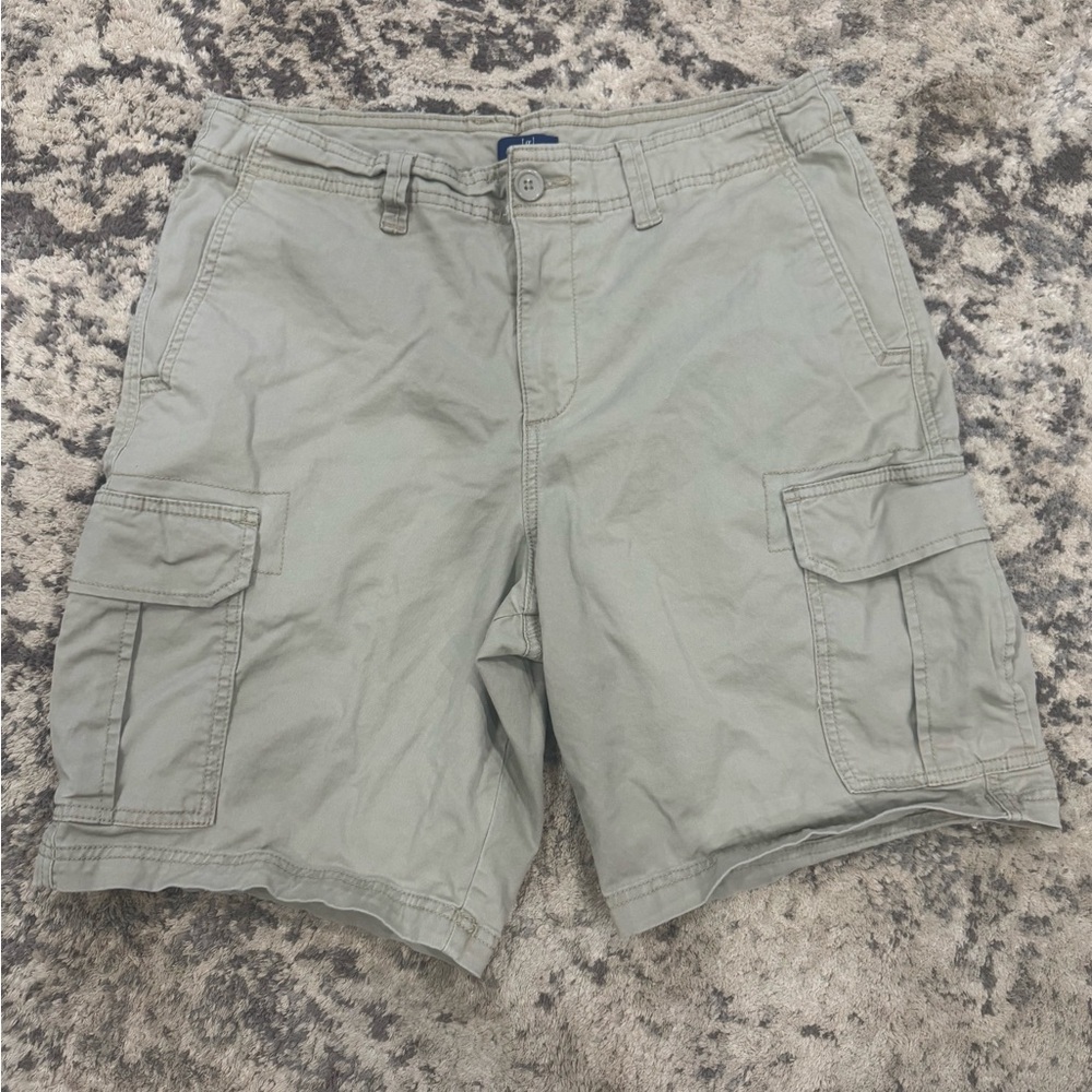 George size 34 men’s cargo shorts khaki / smoke free & pet free home qty 2